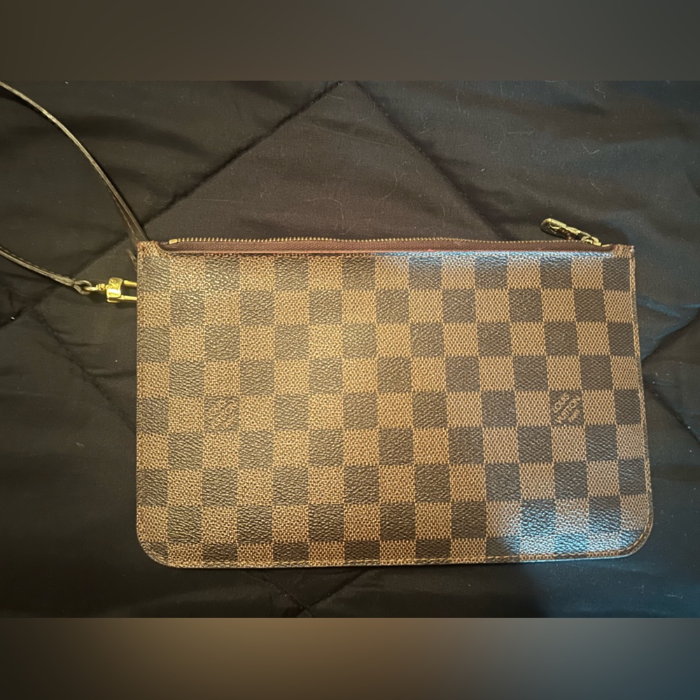 Checkered Brown Wristlet